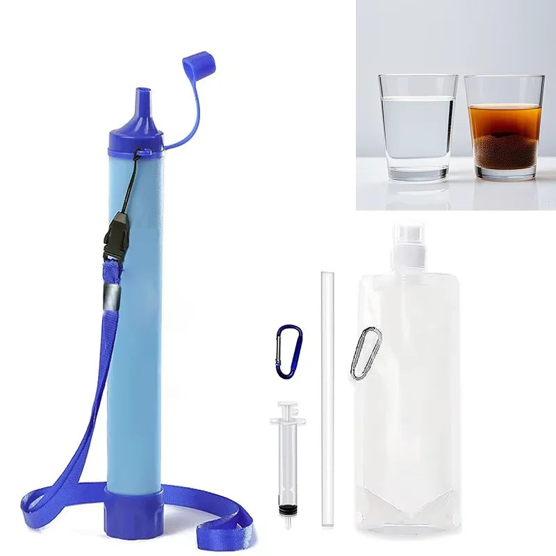 Outdoor Water Purifier Camping Hiking Emergency Life Portable Purifier Water Filter Suitable for Streams, Lakes Outdoors Camping
